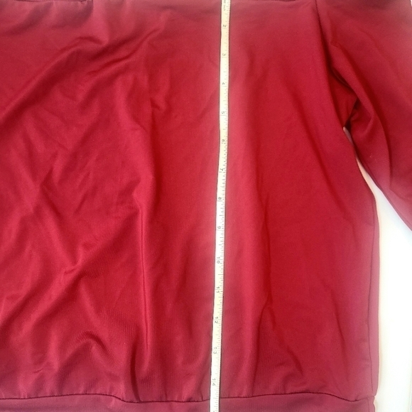 NWT Nem Fashion - Lycra Blouse, Red Wine - Size S - Picture 4 of 4